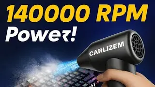 👉 Carlizem Air Duster Review | 140000 RPM Power Test for PC, AC, Car Cleaning | Cordless 