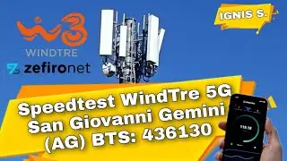 Speedtest WindTre 5G (area Zefiro Net) San Giovanni Gemini (AG) BTS: 436130