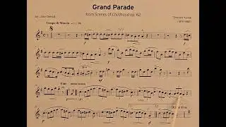Grand Parade by Theodor Kullak piano accompaniment at rehearsal speed