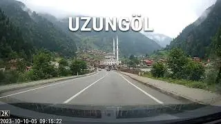 UZUNGÖL yolu (uzungöl- karadeniz çevreyolu arası) güzergahı (araç kamerası)