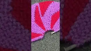 Beautiful knitting doormat🧶❤ #paydan #poojaaasan #thalposh  #ytshort
