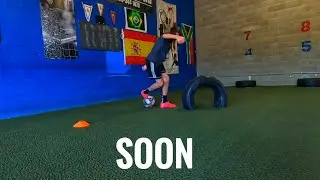 Soccer training ball mastery technical skills and dynamic balance, ball control