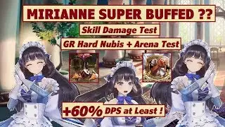 King's Raid - Mirianne Super Buffed + Post-Buff DPS Test + Skills Test