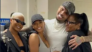 Chris Brown With The Family Of His Dancer Taylor Terry &ldquo;Look&rdquo;
