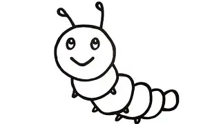 how to draw cute caterpillar drawing tip very easy drawings cute drawings draw so cute drawings art