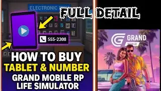 How to buy tablet and number in grand rp life simulator how to add balance in phone