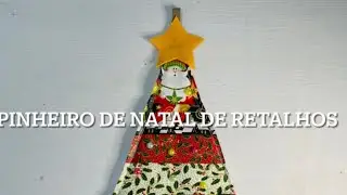 Pinheiro de Natal de Retalhos