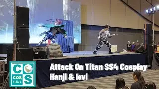 Attack on Titan season 4 Hanji & levi Cosplay performance /Cos Cossuki #8 central Westgate Thailand