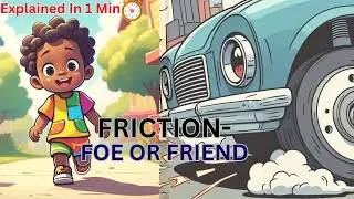 Friction &ndash; Friend or Foe? 🤔 Easy explanation in just 1 minute!  #FrictionExplained #Class8Science