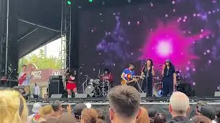 The Go! Team performing “Apollo Throwdown” live