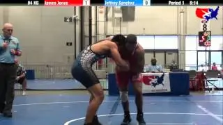 James Jones vs. Jeffrey Sanchez at 2013 Junior Nationals - FILA - GR