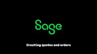 Sage CRM - Creating quotes and orders