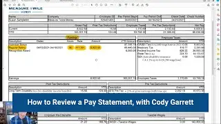 How to Review a Pay Statement, with Cody Garrett