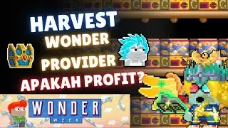 Harvest Wonder Provider, Profit gak ya? | Wonder Week growtopia 2025