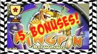 5 BONUSES! BIG WINS! KINGPIN BOWLING!