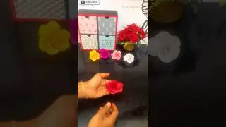 MAKE BEAUTIFUL DIY PAPER FLOWER LIKE A PRO / Paper-flower / Paper-craft / Craftiness  #shorts