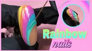 RECREANDO UÑAS de INSTAGRAM 💅🏼🌈 RAINBOW Nail Art