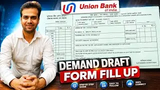 UNION BANK DEMAND DRAFT FORM FILL UP | DD kaise banwae | Demand draft banwane ka form kaise bhare