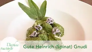 Italienische Gnudi mit gutem Heinrich (Spinat) #guterheinrich #spinat #gnudi