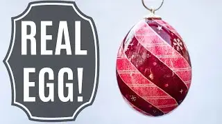Real Egg Christmas Ornament