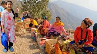 Weekly Mountain Market: A Glimpse into Nepali Village Life | video - 129 | Bijaya Limbu