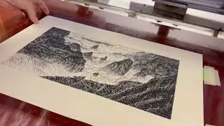 (Short) Screen Printing Process for Seyyah: Inside the Mountain