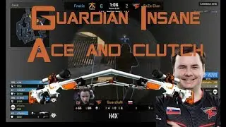 Guardian - Insane awp ace and clutch on overpass!!