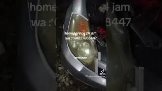 menghilangkan vernis di headlamp Honda stream dengan tehnik nano burn coating 🚗🚙🚘😁👍