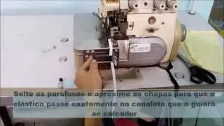 Aparelho Tensor Universal Modelo X com suporte para rolo de elástico na OVERLOQUE
