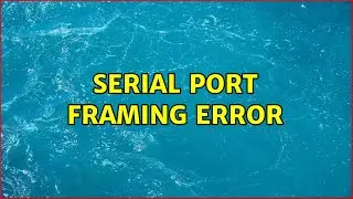 Serial port framing error
