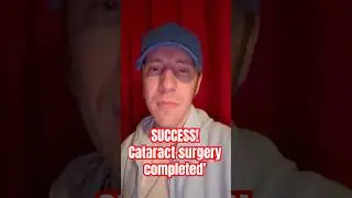 Success! Update on my left eye cataract surgery removal! #blind