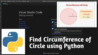 Find Circumference of a Circle using few lines of Python..