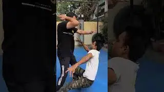 Self Defence against front bear hug #shorts