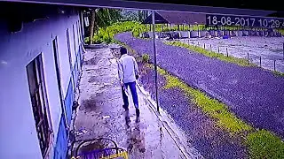 Baby girl of 2 years turned death into life . Live CCTV footage