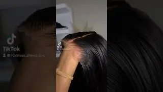 Glueless & Flawless!Achieving the Most Natural Hairline with a Straight Wig#myfirstwig #wigtutorial