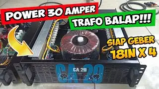 PAKAI TRAFO BALAP!!! power 30 amper rakitan siap geber 18 in X 4
