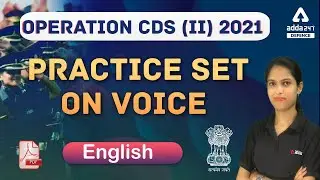 CDS 2 2021 | English | Practice Set on Voice | CDS English | CDS Exam Preparation