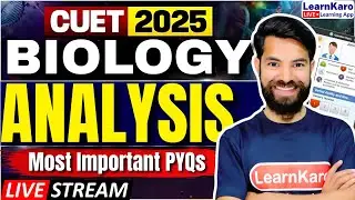 CUET 2025 Biology | Biology Paper Analysis and PYQs🔥✅ #cuet