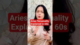 Aries Personality Explained in 60s #astrology #vedicastrology #astrologylessons #zodiacsigns