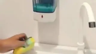 Struggles of cleaning a soap dispenser