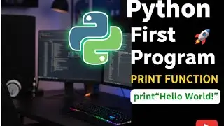 04_Write Your First Python Code! 🚀 | Python print() Function Explained in Hindi...! 
