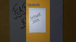 Signature Of Farhan Khan For Beginners ✍️ #art #painting #artist #trending