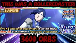 GREAT START AND GREAT FINISH! BRAVE FEST SUMMONS 3600 ORBS!! BLEACH BRAVE SOULS!!
