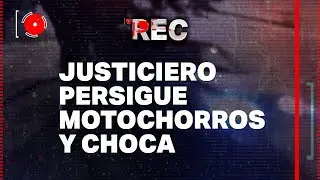 JUSTICIERO PERSIGUE MOTOCHORROS Y CHOCA - EMBOSCADA CRIMINAL 🔴REC