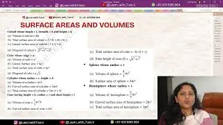 Day 17 - Surface Area & Volume  | 45 Days Crash Course | Learn with Tanvi