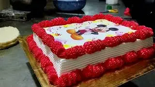How To make | 2 kg Cake Mickey mouse |  photo  design | Mickey mouse cake  | Chand Cake video