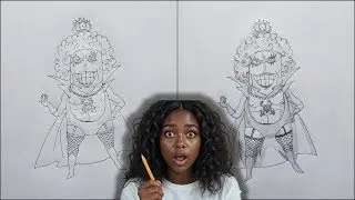 How I Drew Ivankov from One Piece | Crazy Facial Expressions + Timelapse!