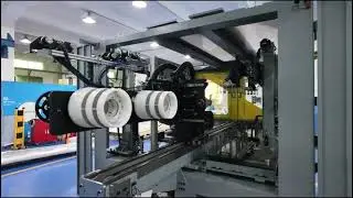 An introduction of SWITEK side entry IML robot for handle assembly