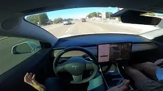 TESTANDO O PILOTO AUTOM&Aacute;TICO DO TESLA MODEL 3 NA FL&Oacute;RIDA