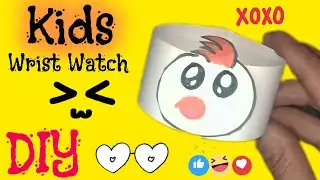 DIY/Cute Paper Watch⌚for kids/Paper Craft Making/Paper wrist watch with Paper Dial for Kids